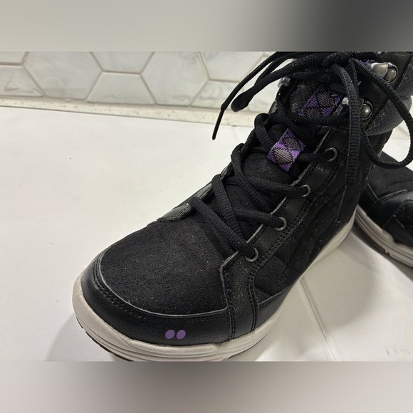 Ryka Aurora Women's Quilted High-Top Black Ankle Booties Size 7 - Picture 9 of 15